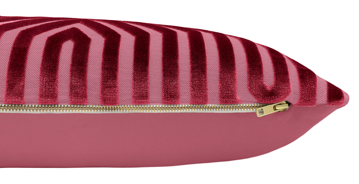 THE XL LUMBAR :: VANDERBILT VELVET // FUCHSIA | SCHUMACHER