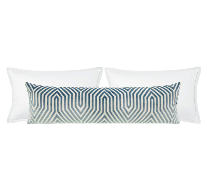THE XL LUMBAR :: VANDERBILT VELVET // MARINE | SCHUMACHER