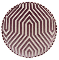 THE TIGHT ROUND OTTOMAN :: VANDERBILT VELVET | SCHUMACHER