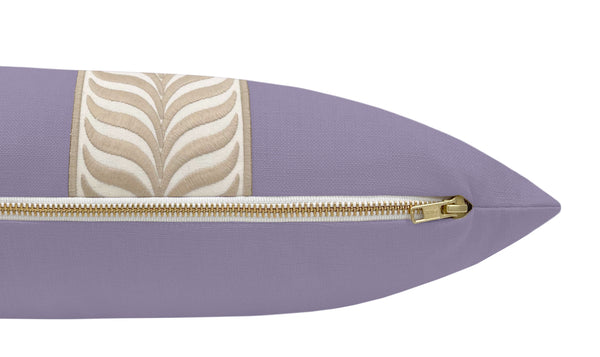 THE XL LUMBAR :: CLASSIC LINEN // WISTERIA + TRELLIS TRIM // NATURAL