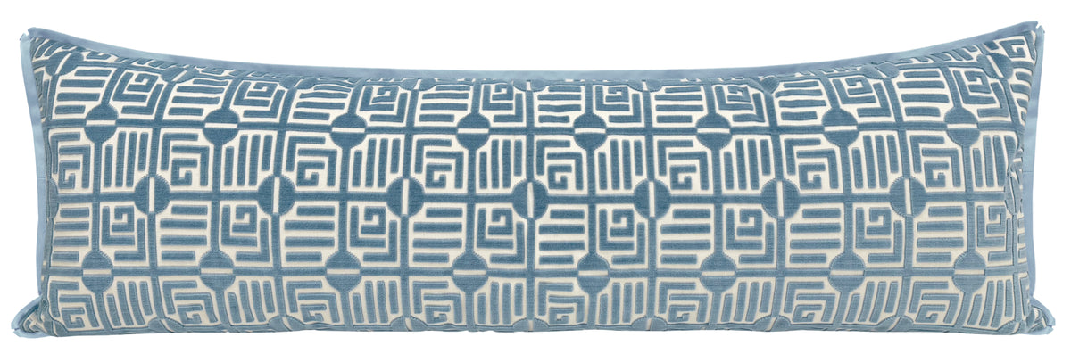 THE XL LUMBAR :: LABYRINTH VELVET // BLUE | THIBAUT