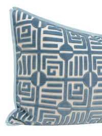 THE XL LUMBAR :: LABYRINTH VELVET // BLUE | THIBAUT