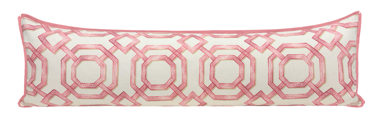 THE XL LUMBAR :: LATTICE PRINT // ROSÉ PINK | LDC