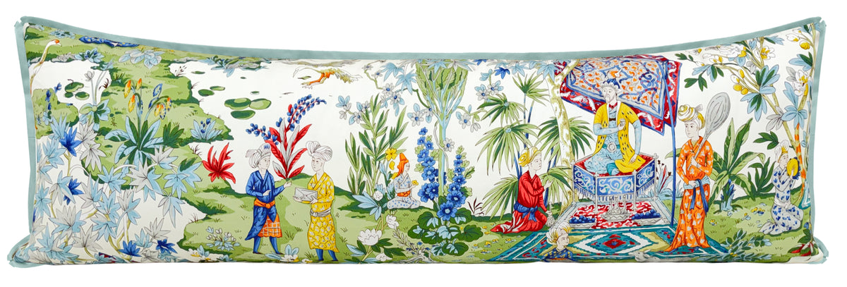 THE XL LUMBAR :: LODI GARDEN PRINT // IVORY | BRUNSCHWIG & FILS