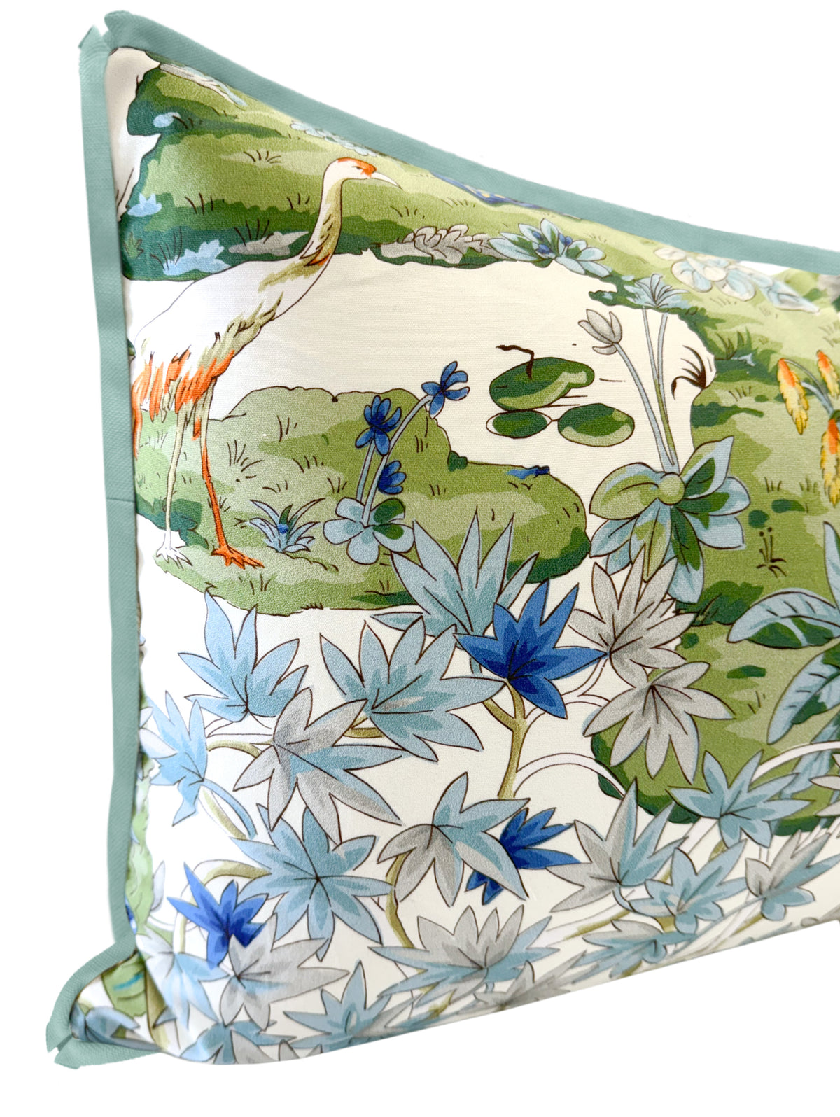 THE XL LUMBAR :: LODI GARDEN PRINT // IVORY | BRUNSCHWIG + FILS