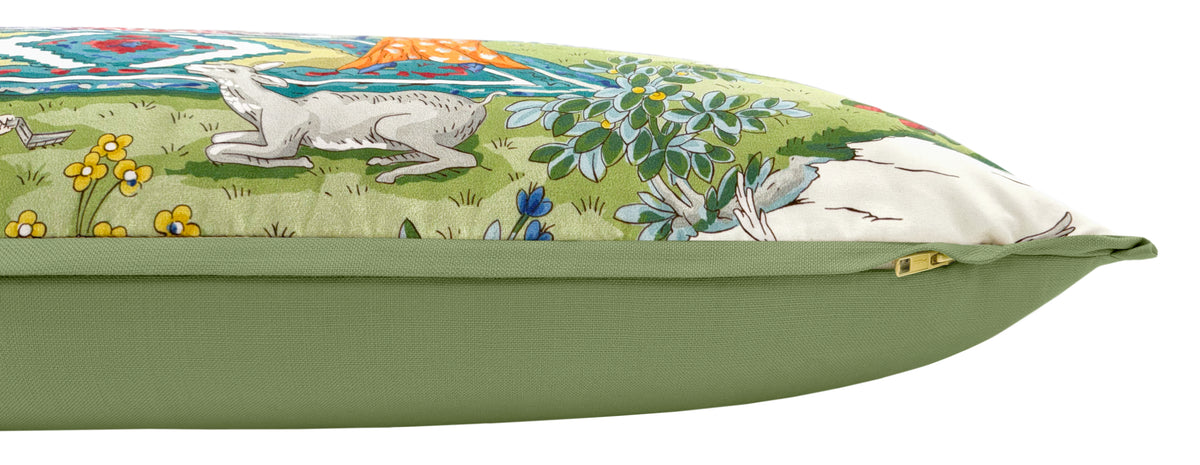 THE XL LUMBAR :: LODI GARDEN PRINT // IVORY | BRUNSCHWIG & FILS