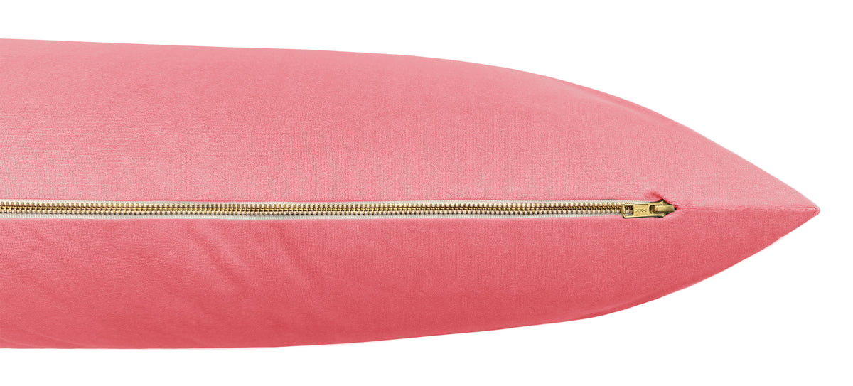 THE XL LUMBAR :: MELROSE VELVET // ROSÉ PINK