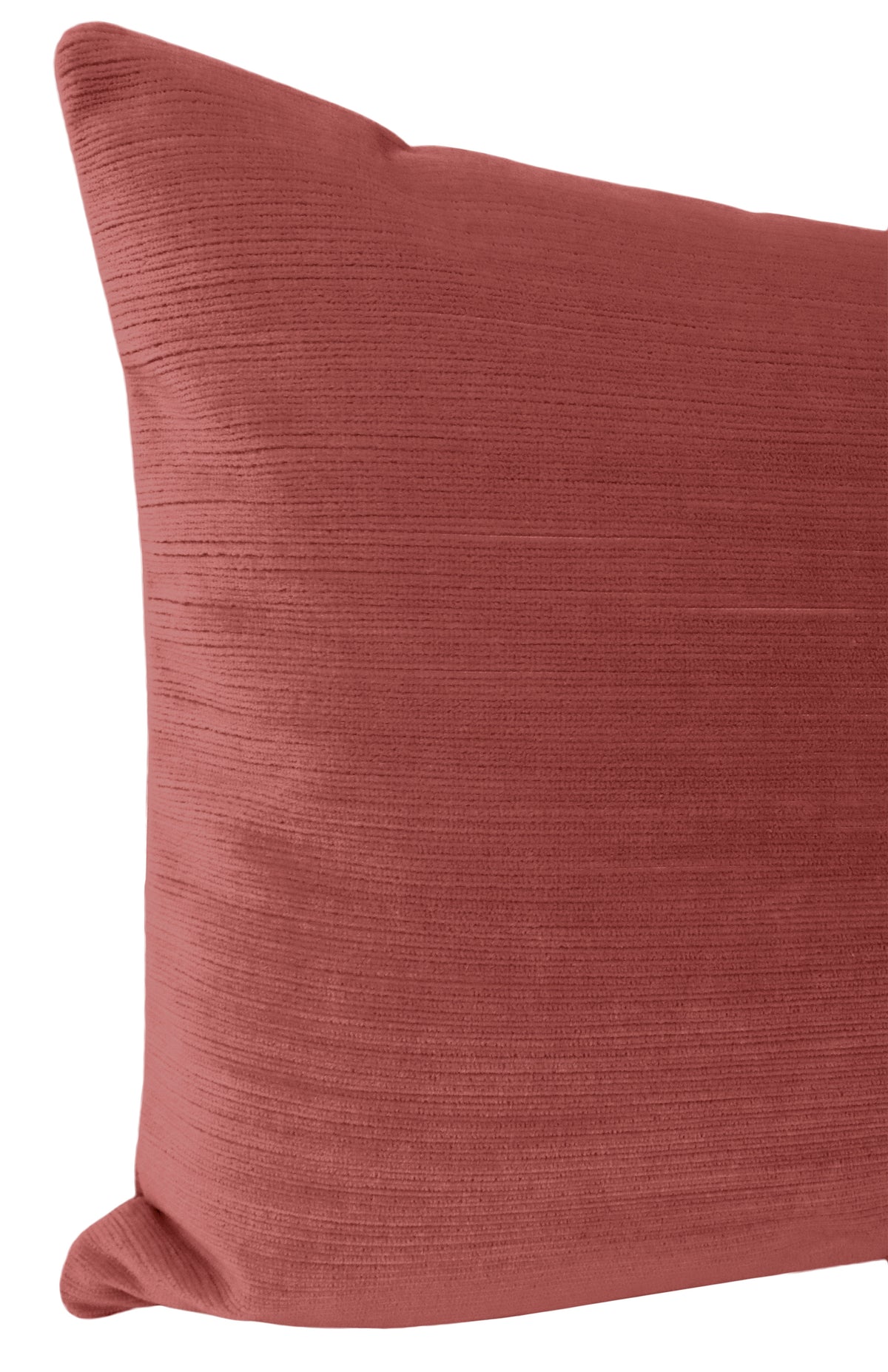 THE XL LUMBAR :: STRIE VELVET // ANTIQUE ROSE