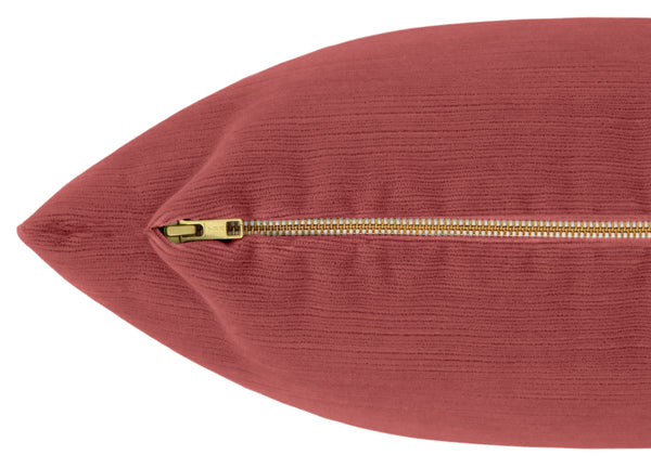 THE XL LUMBAR :: STRIE VELVET // ANTIQUE ROSE