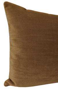 THE XL LUMBAR :: STRIE VELVET // CHESTNUT