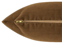 THE XL LUMBAR :: STRIE VELVET // CHESTNUT