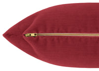 THE XL LUMBAR :: STRIE VELVET // RHUBARB