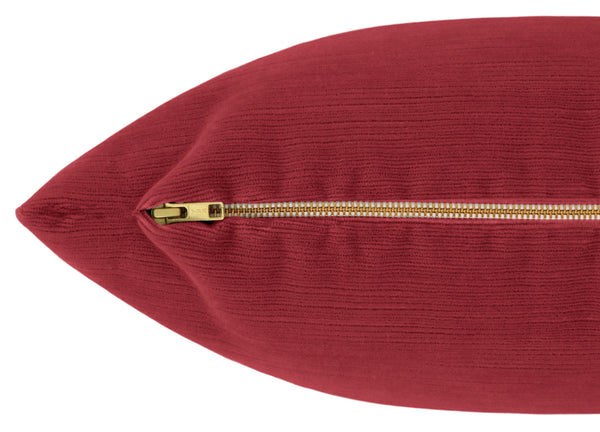 THE XL LUMBAR :: STRIE VELVET // RHUBARB