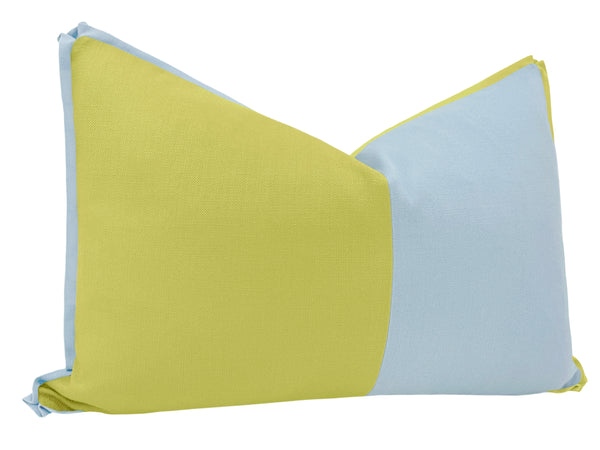 THE DUET | THE LITTLE LUMBAR :: CLASSIC LINEN // CHARTREUSE + POWDER BLUE