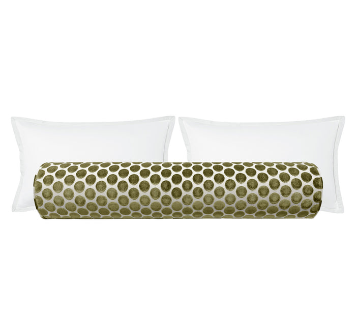 THE BOLSTER :: LUNA CUT VELVET // OLIVE