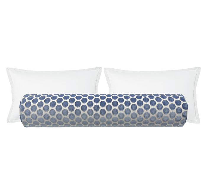 THE BOLSTER :: LUNA CUT VELVET // CAPRI BLUE