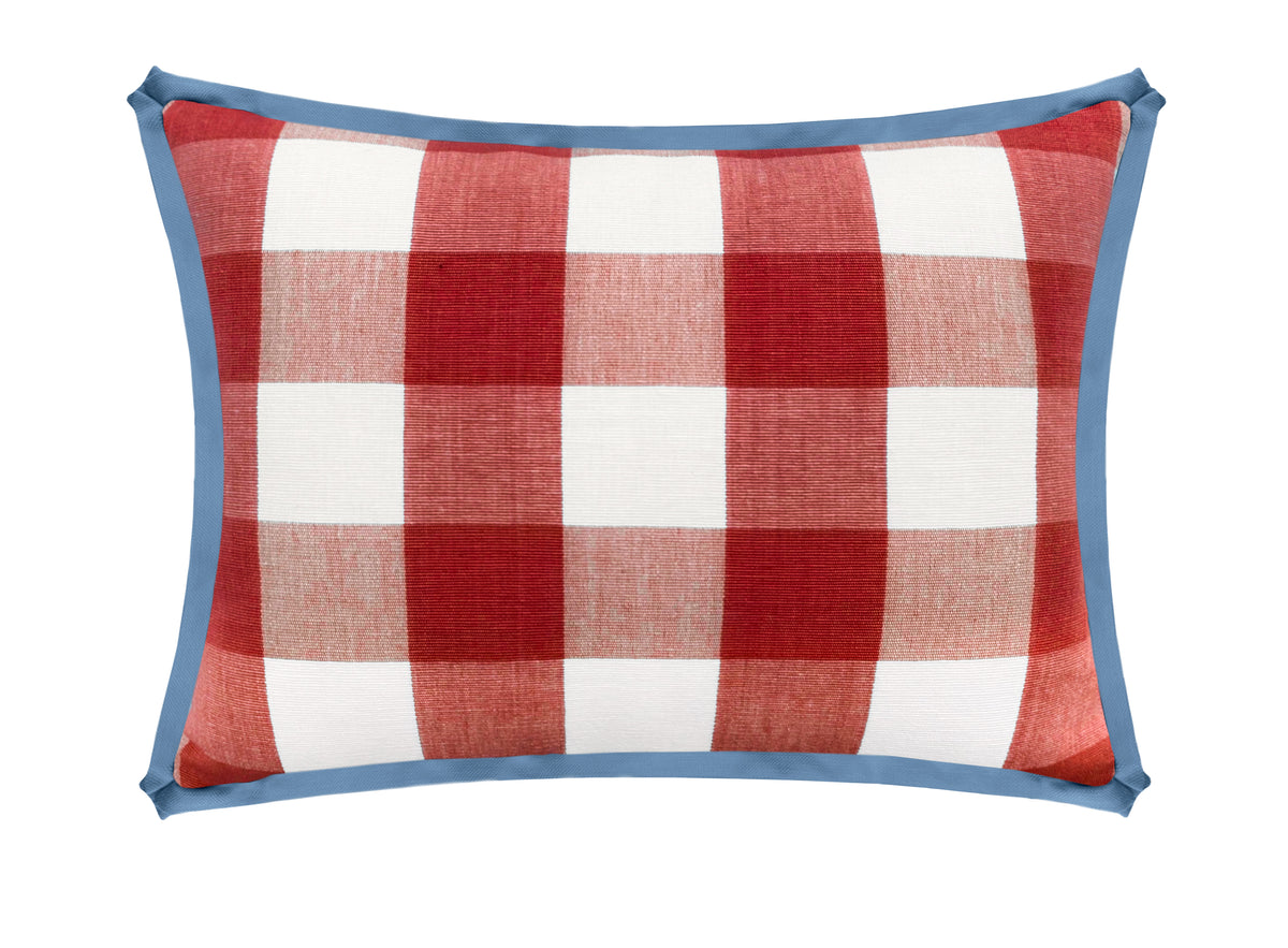 THE MINI :: CHARLESTON CHECK // APPLE RED