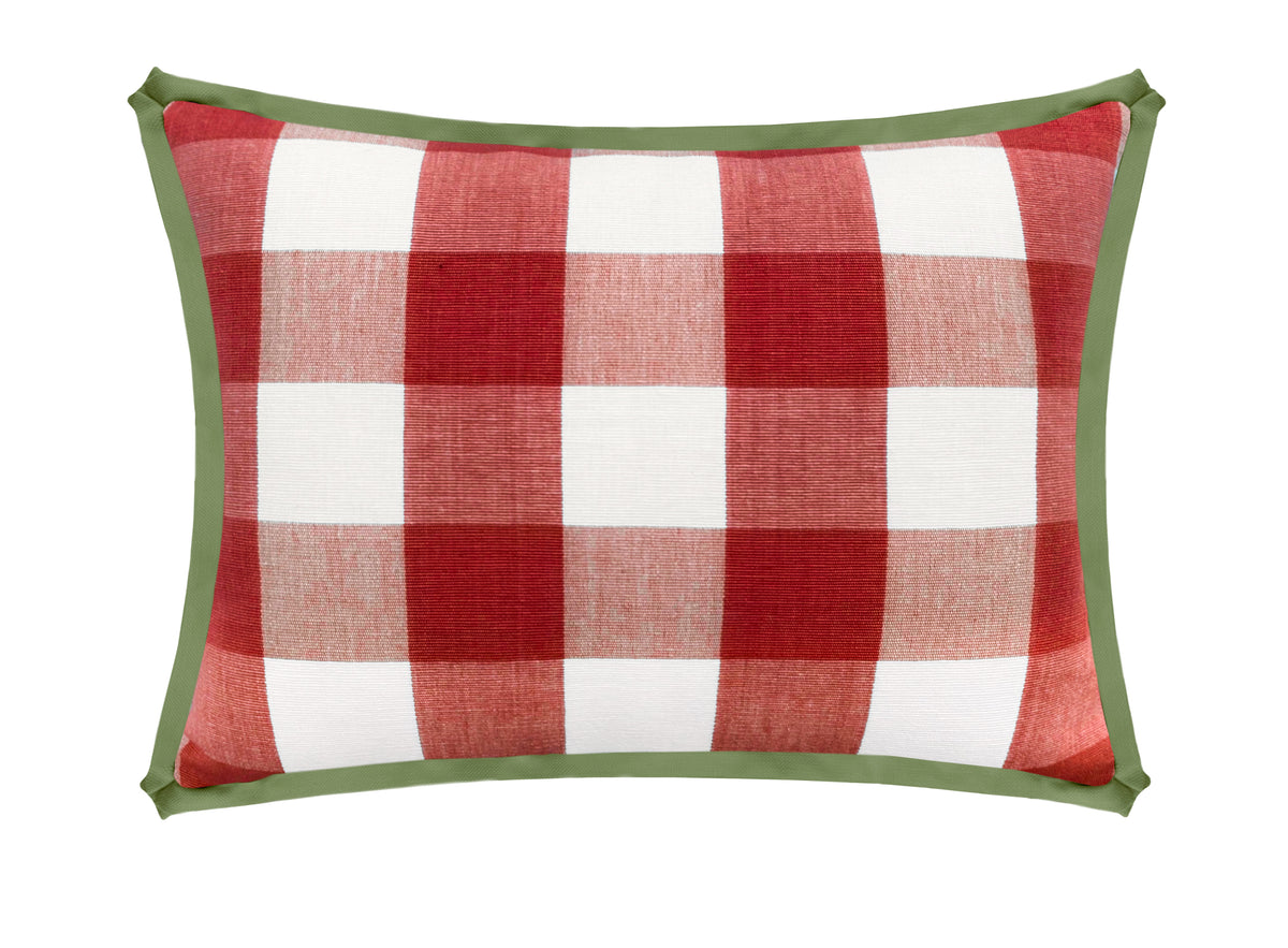 THE MINI :: CHARLESTON CHECK // APPLE RED