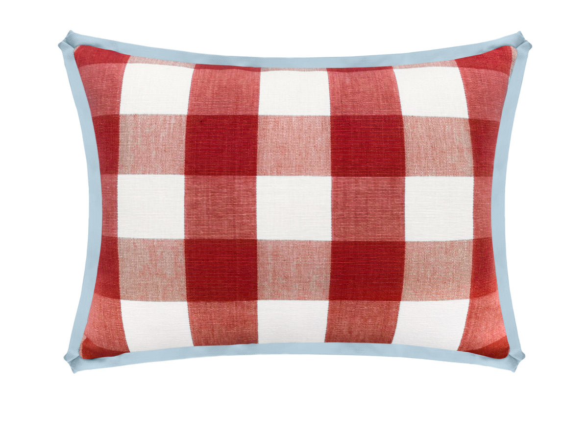 THE MINI :: CHARLESTON CHECK // APPLE RED