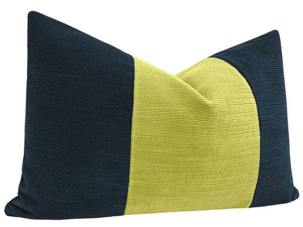 THE LITTLE LUMBAR :: STRIE VELVET // NAVY BLUE + CITRINE