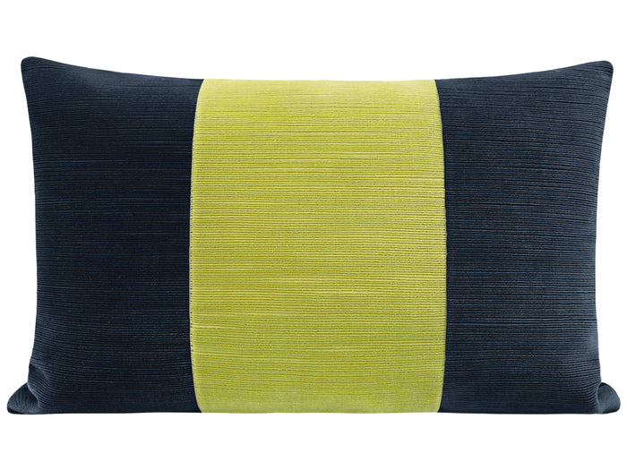 THE LITTLE LUMBAR :: STRIE VELVET // NAVY BLUE + CITRINE