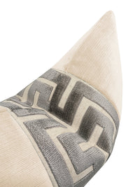 THE LITTLE LUMBAR :: STRIE VELVET // CASHMERE + GRAPHITE GREEK TRIM