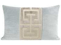 THE LITTLE LUMBAR :: STRIE VELVET // MIST + CASHMERE GREEK TRIM