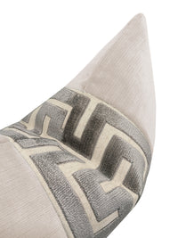 THE LITTLE LUMBAR :: STRIE VELVET // OYSTER + GRAPHITE GREEK TRIM