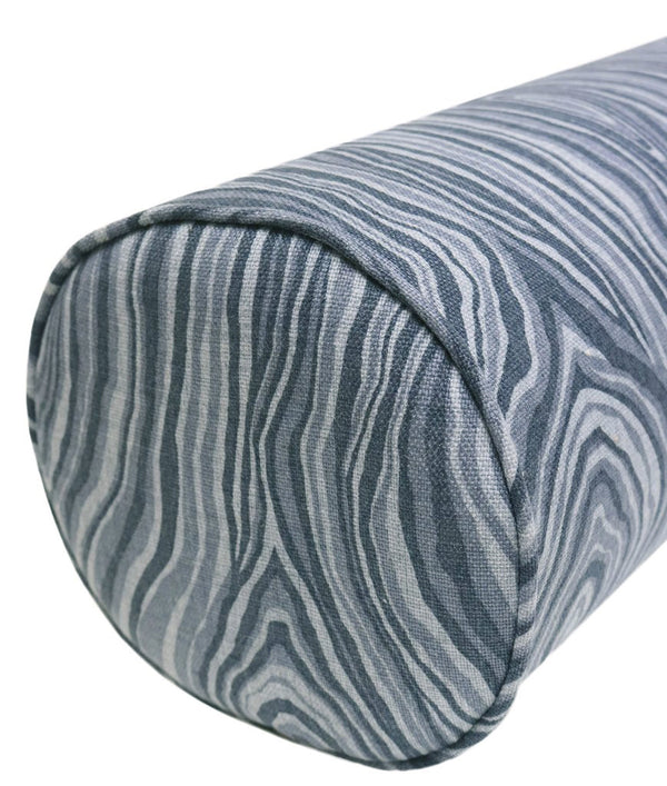 THE BOLSTER :: AGATE LINEN PRINT // PRUSSIAN BLUE