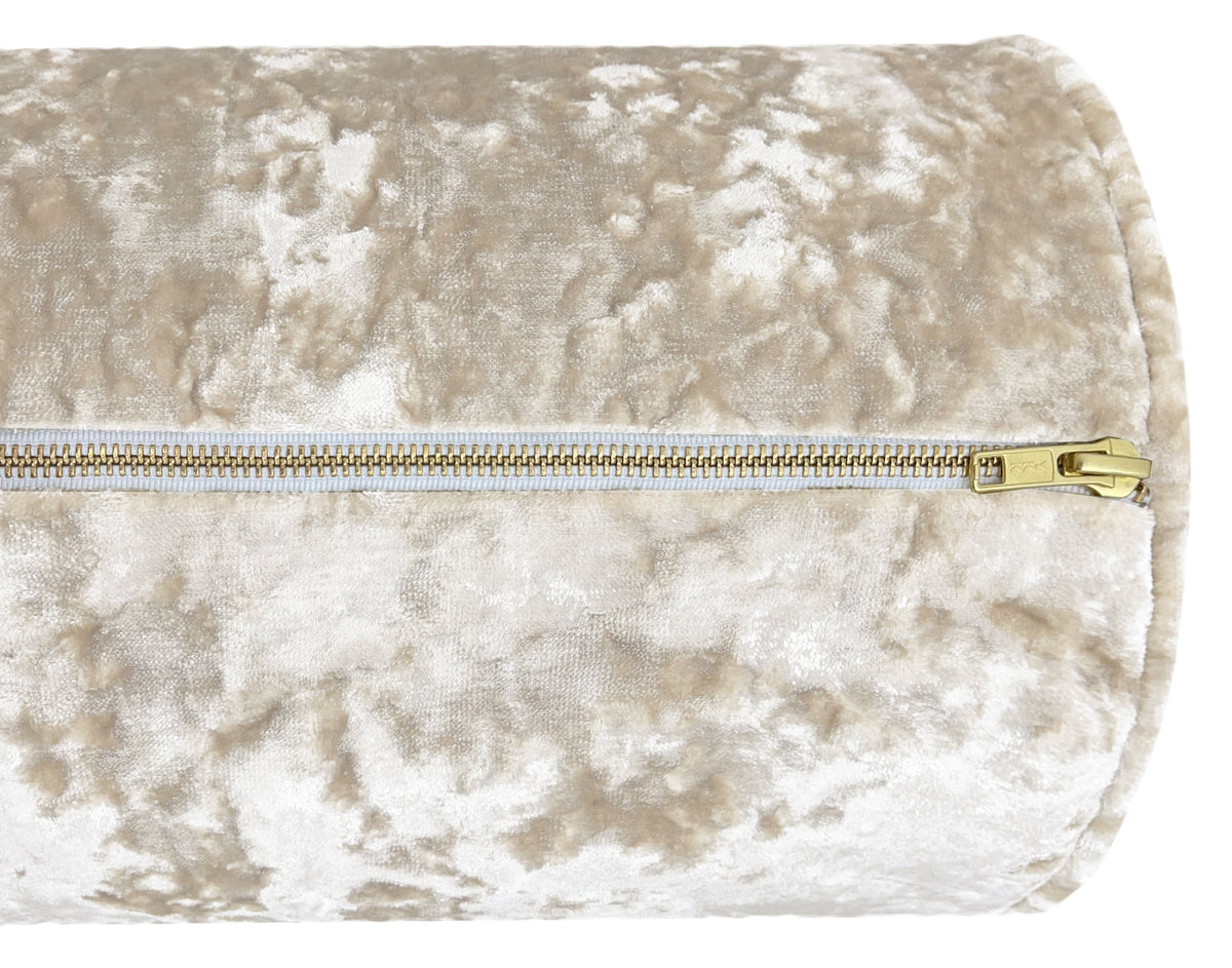 THE BOLSTER :: LAVISH VELVET // ALABASTER