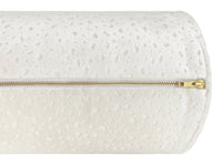 THE BOLSTER :: ANTELOPE CUT VELVET // ALABASTER