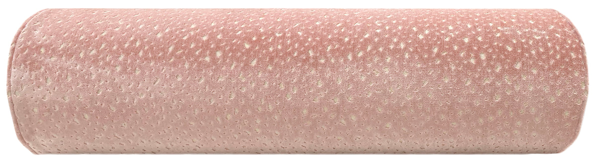 THE BOLSTER :: ANTELOPE CUT VELVET// PINK PEONY