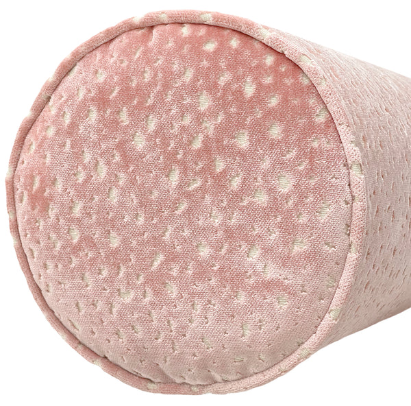 THE BOLSTER :: ANTELOPE CUT VELVET// PINK PEONY