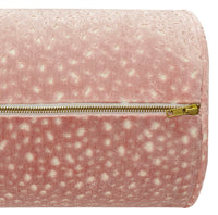 THE BOLSTER :: ANTELOPE CUT VELVET// PINK PEONY