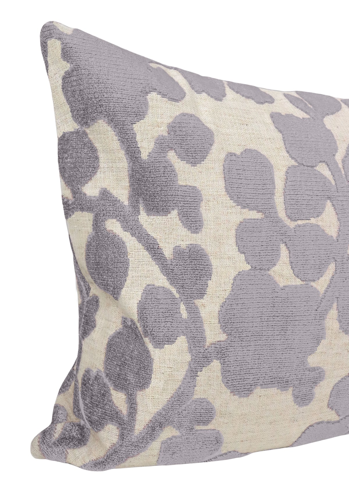 THE XL LUMBAR :: BLOSSOM CUT VELVET // CHROME