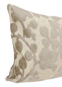 THE XL LUMBAR :: BLOSSOM CUT VELVET // STONE