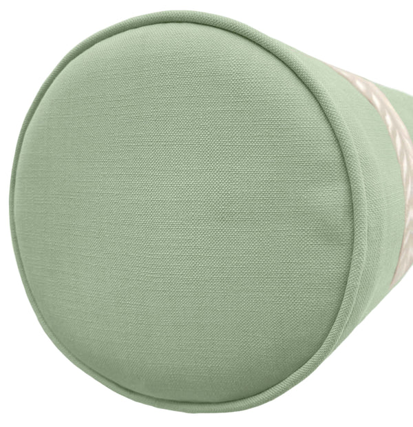 THE BOLSTER :: CLASSIC LINEN // EUCALYPTUS + TRELLIS TRIM // NATURAL