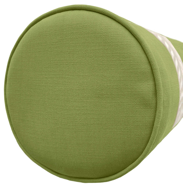 THE BOLSTER :: CLASSIC LINEN // OLIVE + TRELLIS TRIM // NATURAL