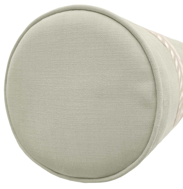 THE BOLSTER :: CLASSIC LINEN // DOVE GREY + TRELLIS TRIM // NATURAL