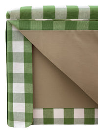 THE SKIRTED OTTOMAN :: CHARLESTON CHECK