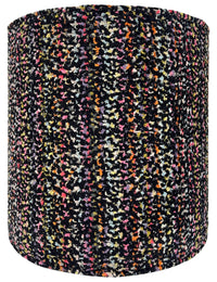 THE TIGHT ROUND OTTOMAN :: CONFETTI CUT VELVET // NOIR