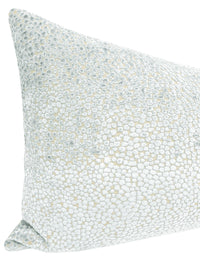 THE XL LUMBAR :: COSMO CUT VELVET // SPA BLUE