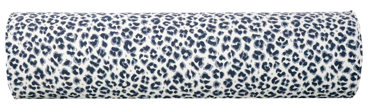 THE BOLSTER :: COUGAR LINEN PRINT // NAVY BLUE