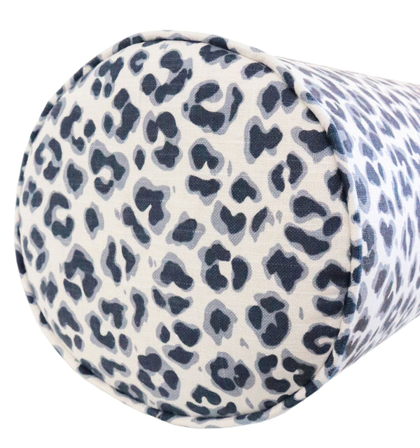 THE BOLSTER :: COUGAR LINEN PRINT // NAVY BLUE