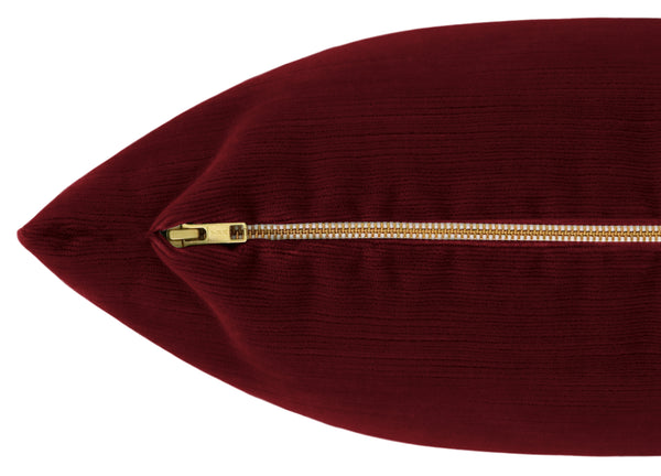 THE XL LUMBAR :: STRIE VELVET // CURRANT