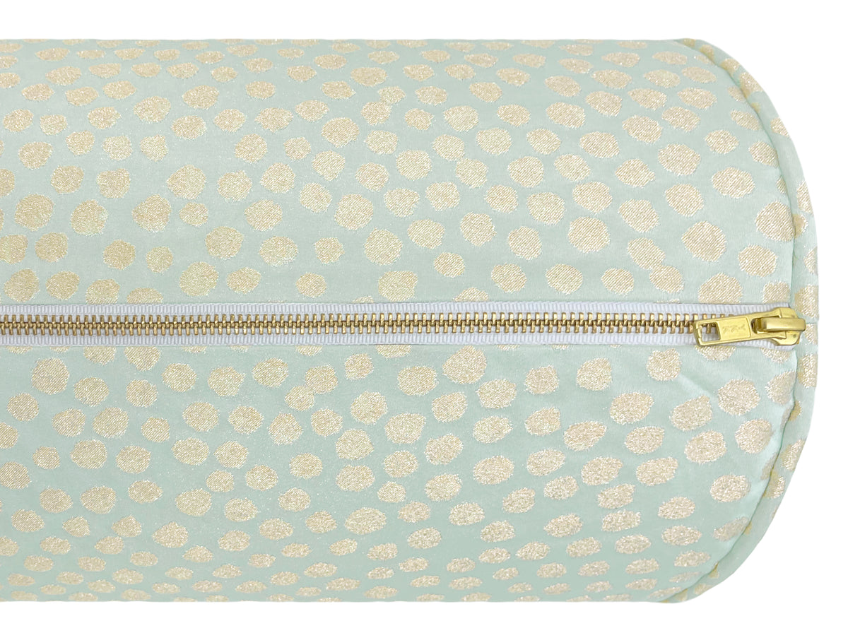 THE BOLSTER :: DOROTHY FAUX SILK // SPA BLUE