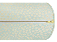THE BOLSTER :: DOROTHY FAUX SILK // SPA BLUE