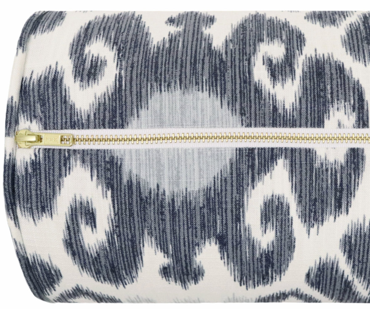 THE BOLSTER :: EAST HAMPTON IKAT // PRUSSIAN BLUE