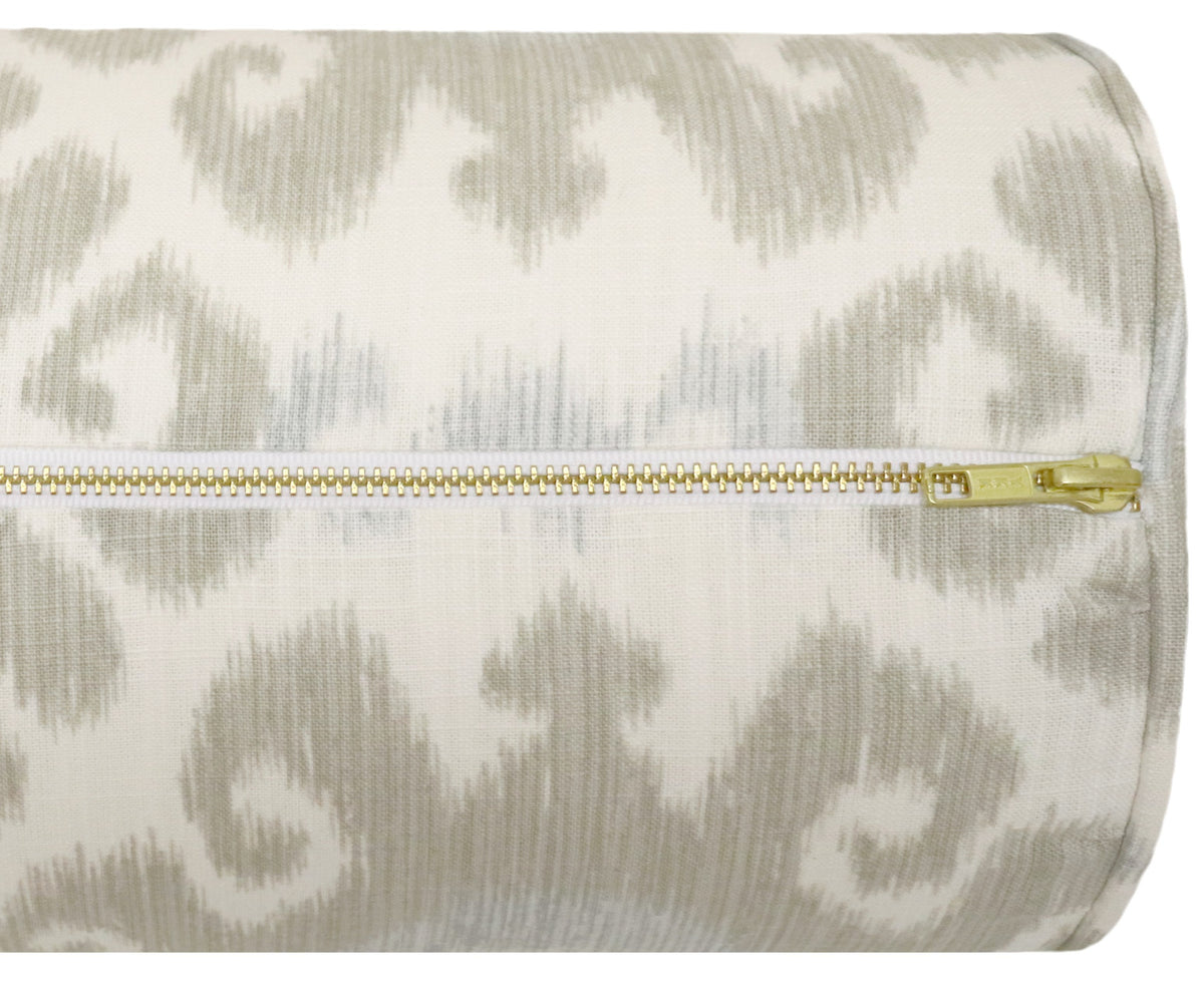 THE BOLSTER :: EAST HAMPTON IKAT // STONE