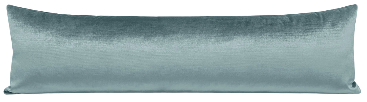 THE XL LUMBAR :: FAUX SILK VELVET // CERULEAN BLUE